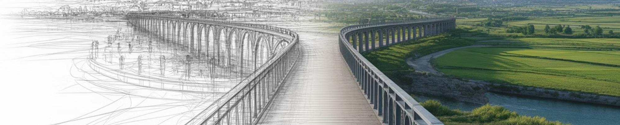The Baldwin Bridge: How Learning Shapes the Landscape